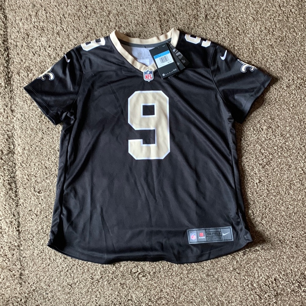 Brand New Women's Nike Drew Brees Black New Orleans Saints Jersey Size Medium - Picture 3 of 4